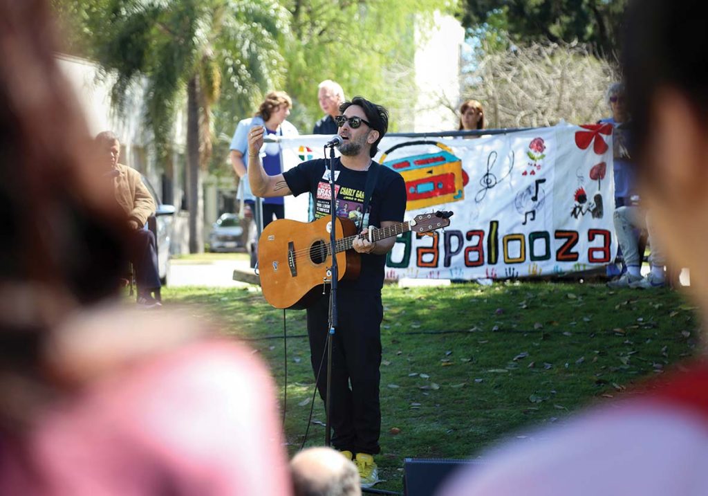 Ramiro Abrevaya, músico invitado en el Borda palooza