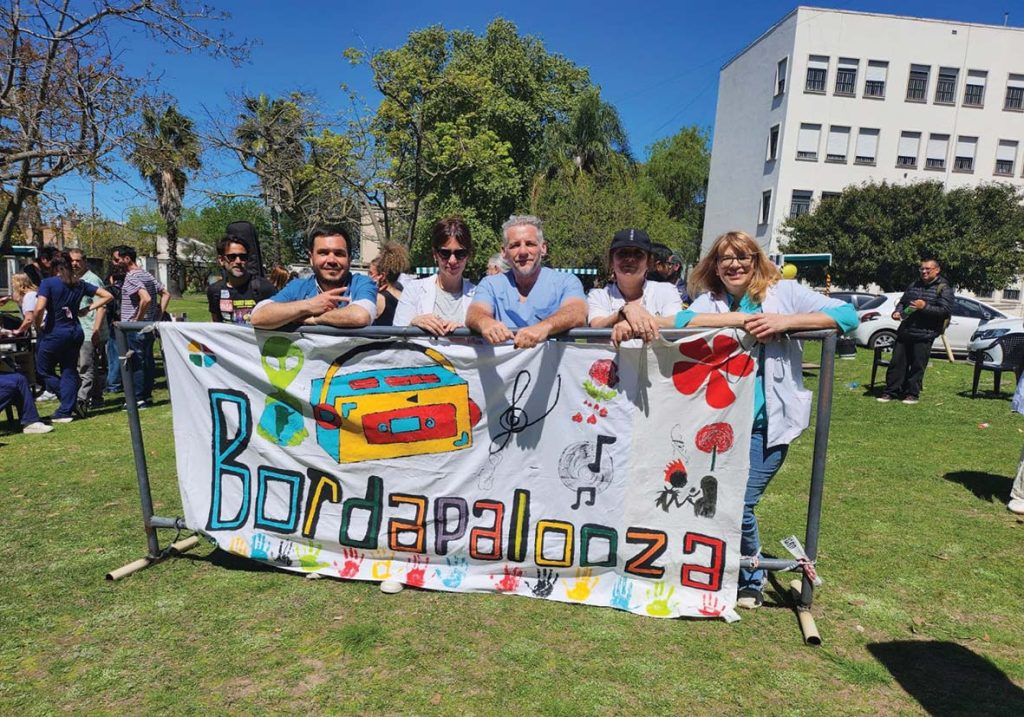 Equipo del servicio de alimentación, en el borfapalooza. 01/10/2025 Hospital Borda.